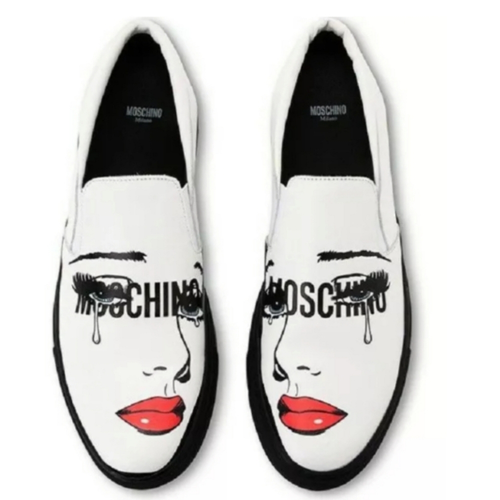 MOSCHINO X BEN FROST COLLABORATION Pop Art Eye Motif Sneaker US 11 Mod